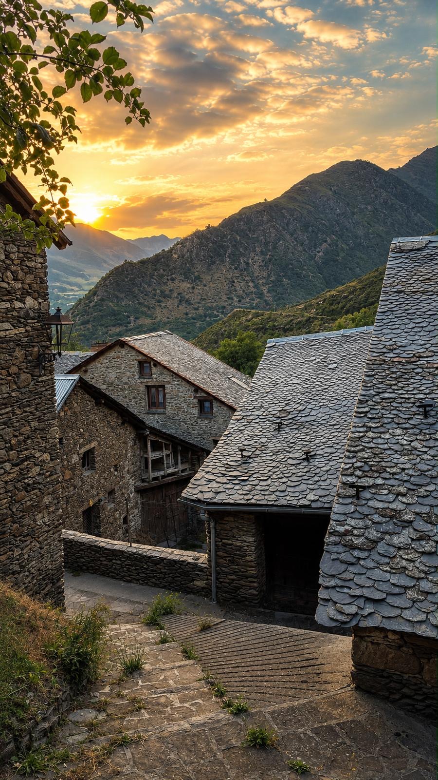 Pyrenees panoramic valley view 9